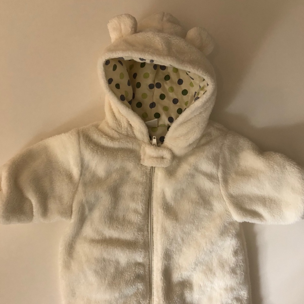 Children’s Place Warm Fuzzy Bear One Piece | 0-6m